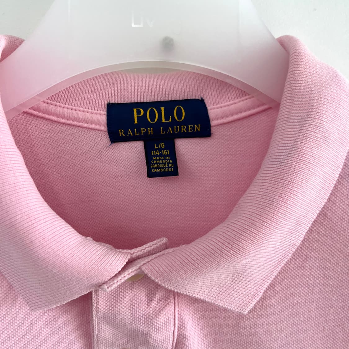 폴로 랄프로렌 네이비 포니 핑크 반팔 카라티 상품이미지5