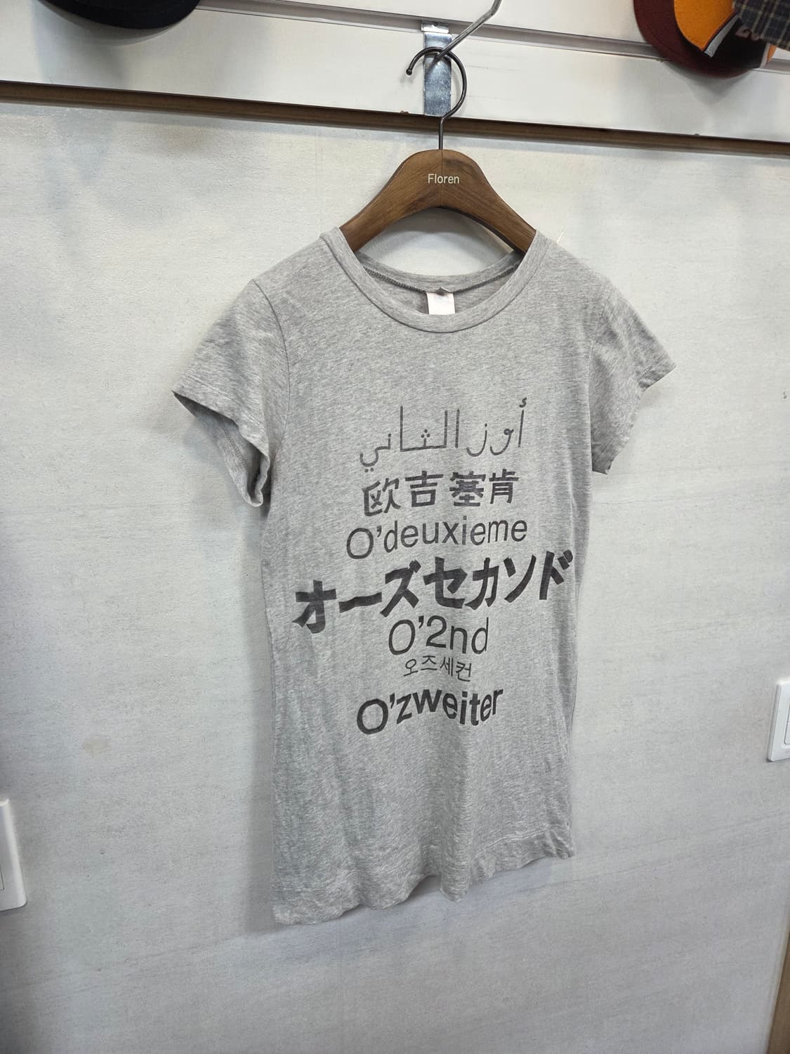 오즈세컨 다국어 레터링 반팔 55 상품이미지6