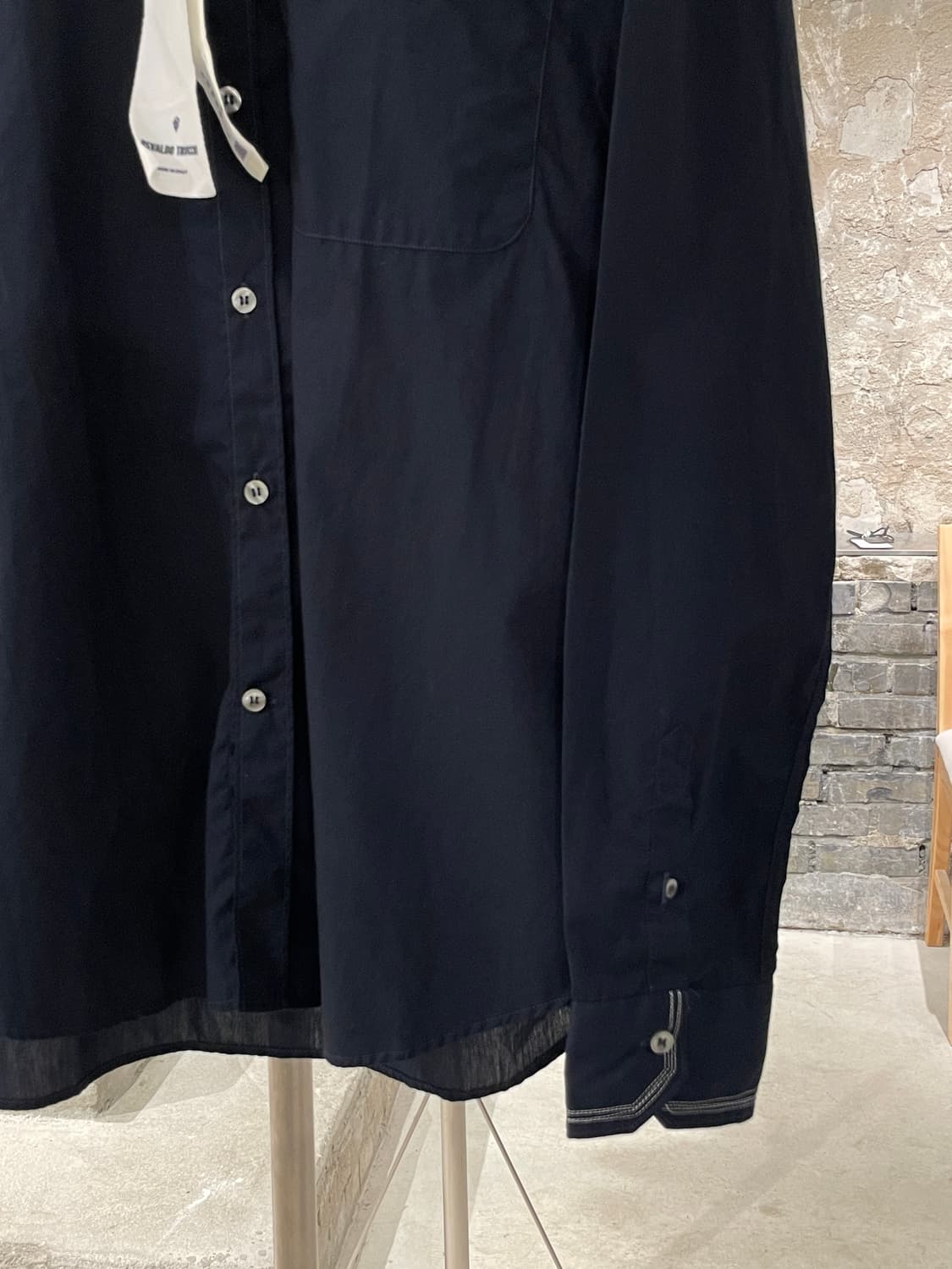 오스발도 트루키 다크 네이비 원 포켓 코튼 셔츠 상품이미지5