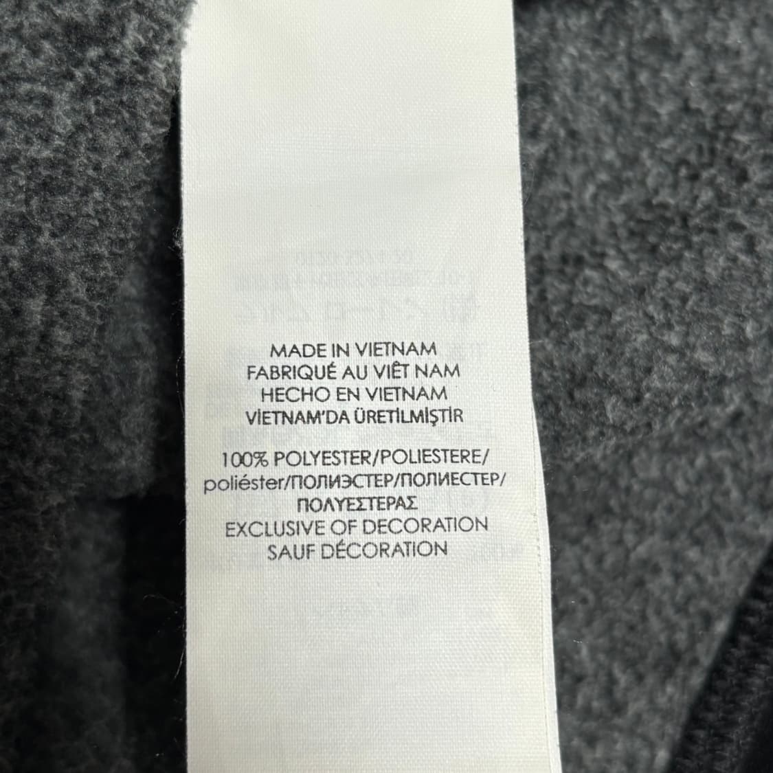 M 폴로랄프로렌 블랙 포니 챠콜 플리스 자켓 상품이미지5