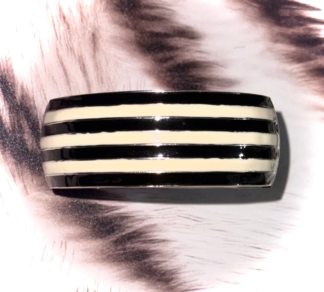 일본 빈티지 y2k 오네갸루 큐빅 스트라이프 자석형 뱅글 팔찌 상품이미지3