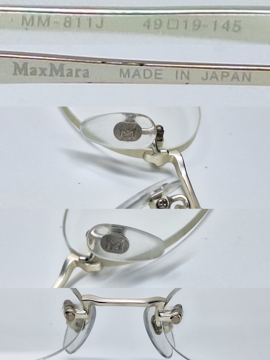 막스마라 Max Mara MM-811J 무테 안경테 일본 제조 수입 패션 상품이미지9