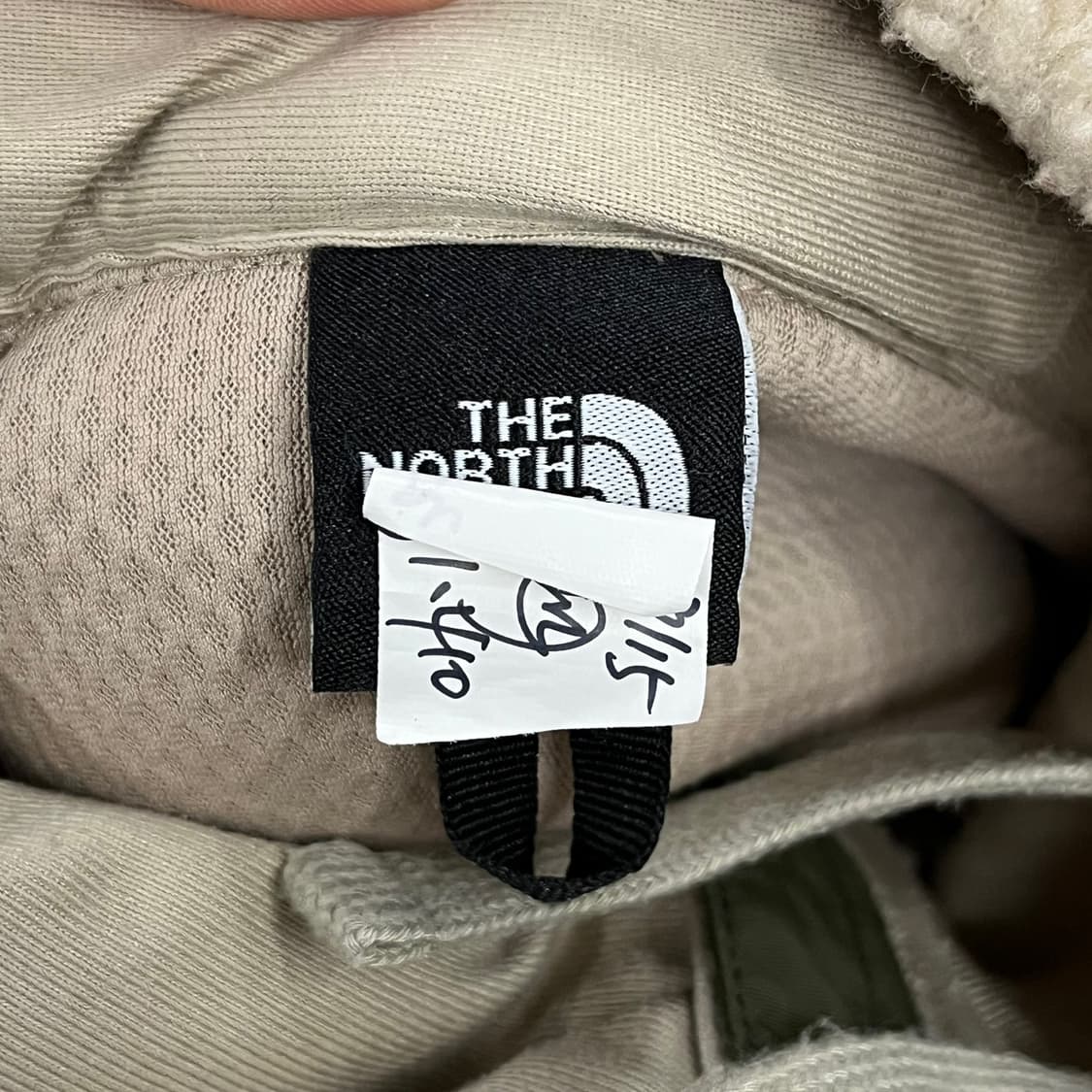 [정품/XL] 노스페이스 후리스 후드 집업 아이보리 b10 상품이미지5