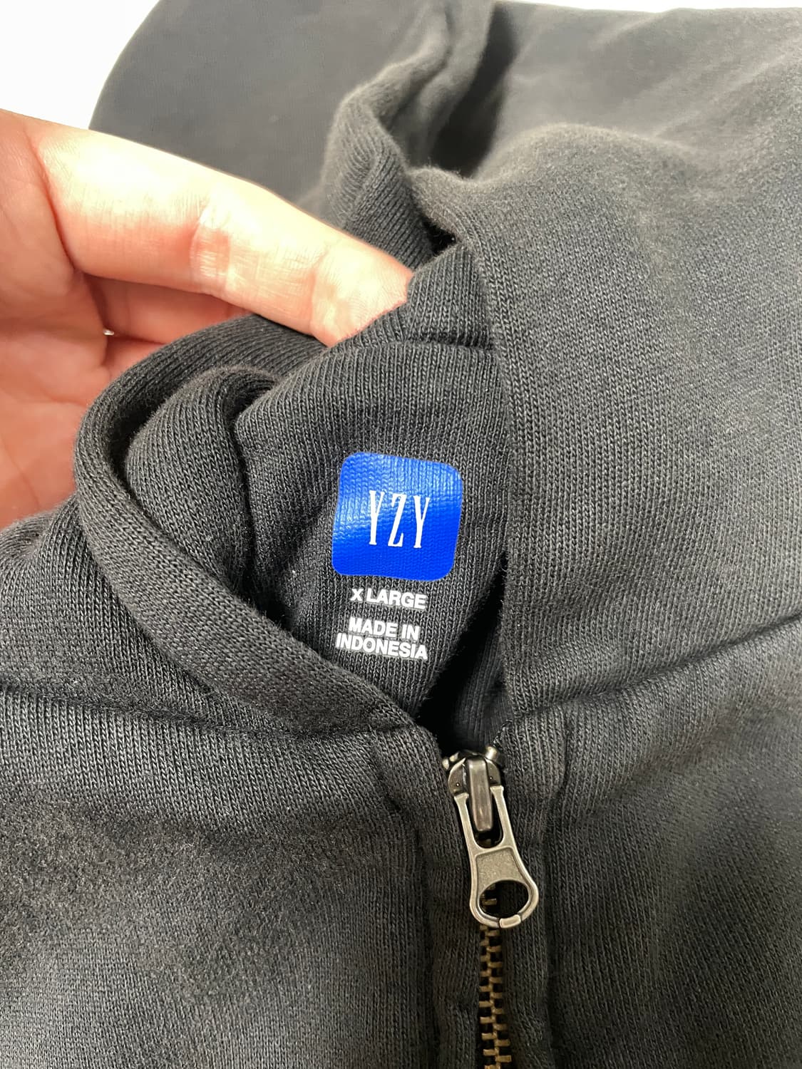 [XL] 이지 갭 후드 집업 블랙 상품이미지2