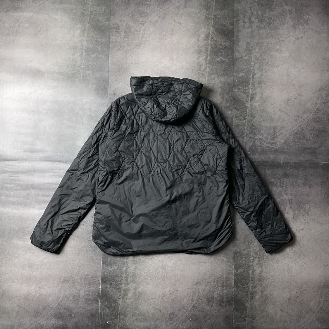 COLUMBIA 컬럼비아 빈티지 블랙 퀄팅 후드 경량패딩 A00580 상품이미지5