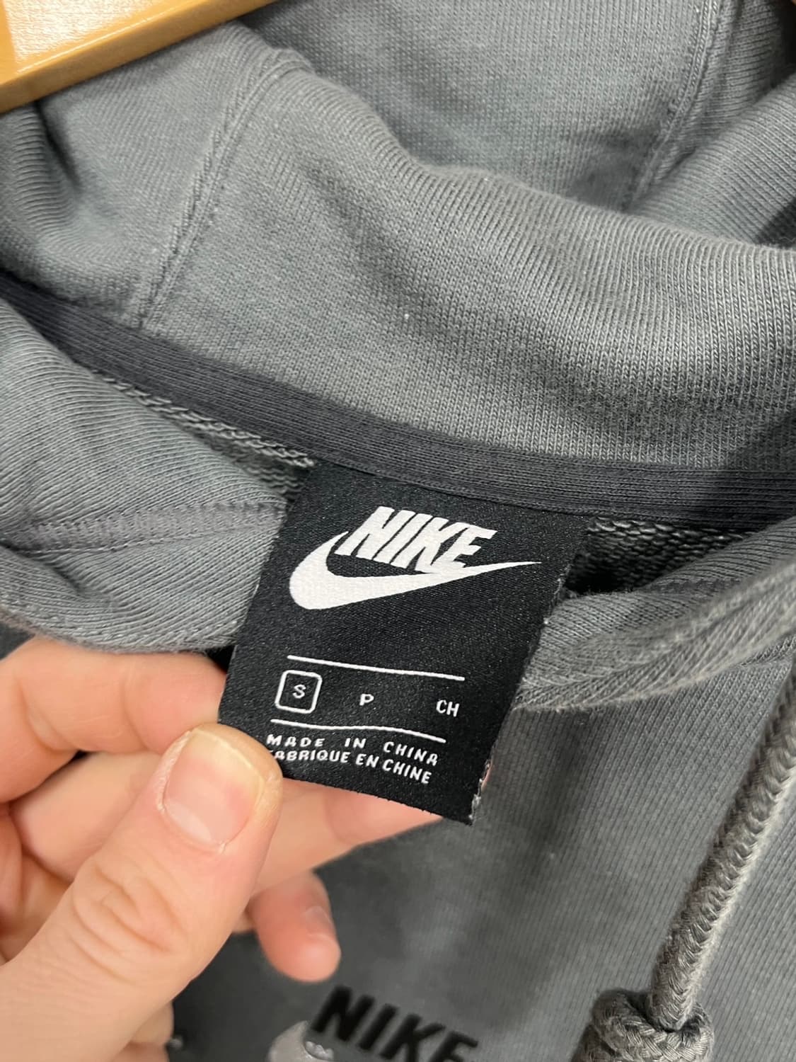 나이키 스포츠웨어 아이언그레이 빅스우시 오버핏 풀오버 후드티 상품이미지5