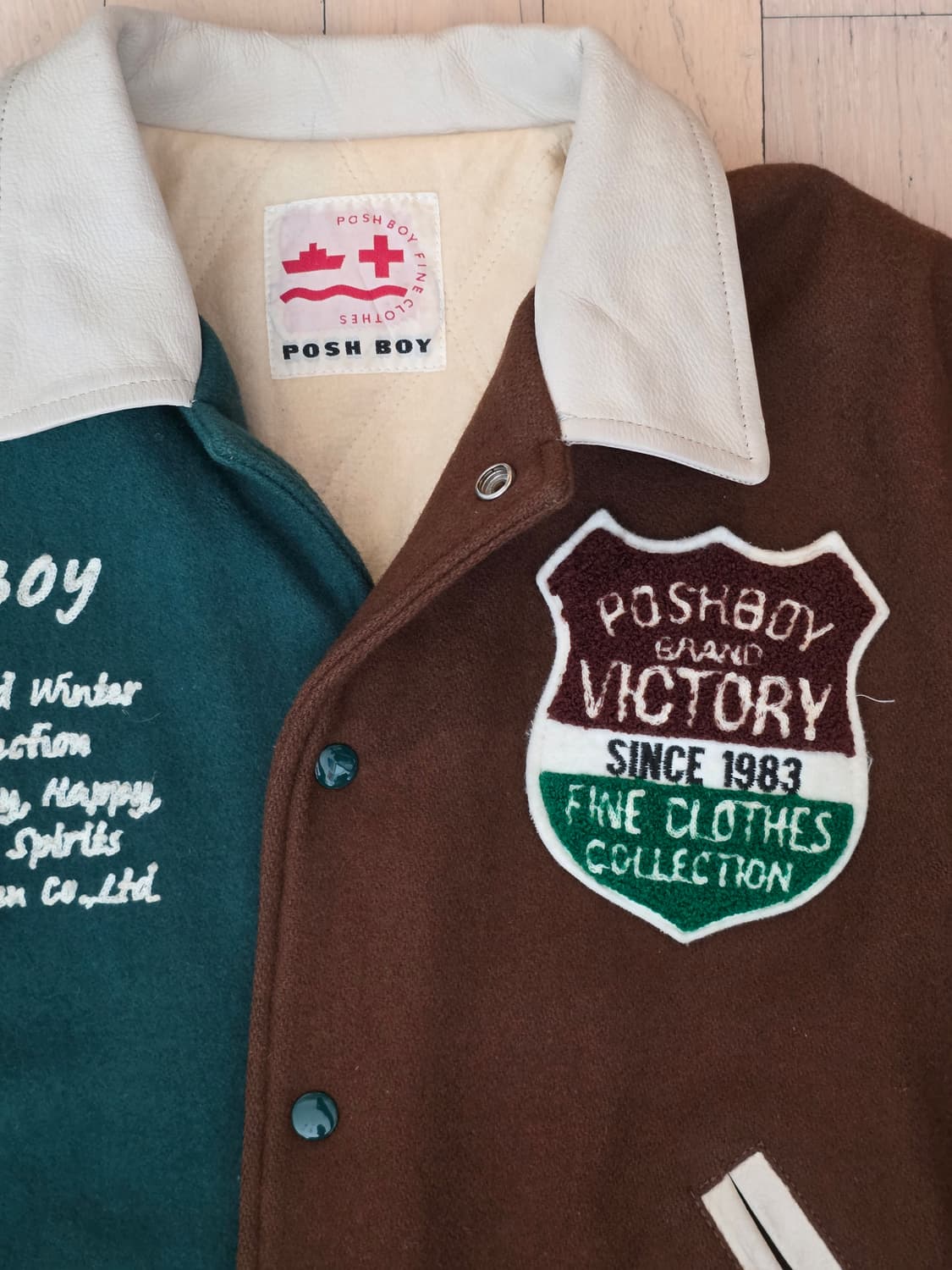 Poshboy stadium Leather jacket 상품이미지3