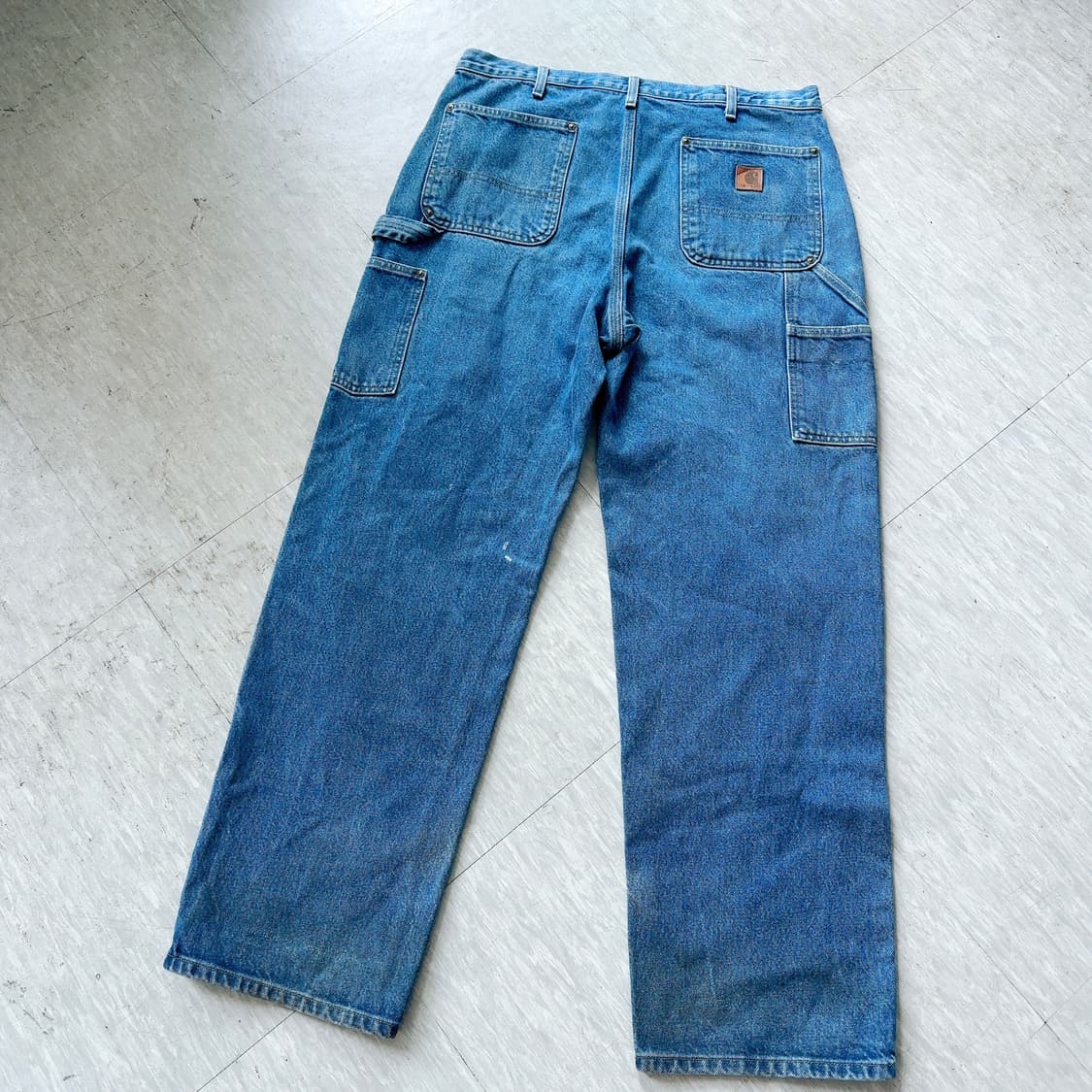 [36] Carhartt 칼하트 더블니 데님 워크 팬츠 B73 DST  상품이미지4