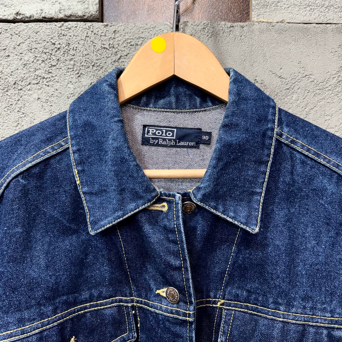 90s 랄프로렌 폴로 트러커 데님 자켓 (L)   상품이미지5
