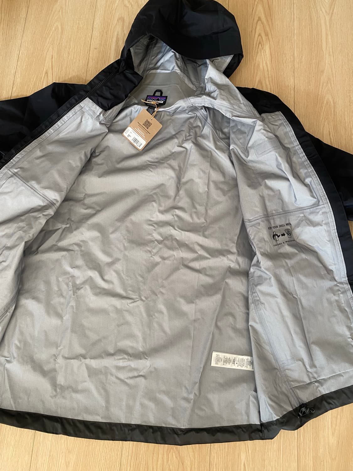 [M] 파타고니아 토렌쉘 3L 남성 자켓 블랙 새상품 상품이미지7