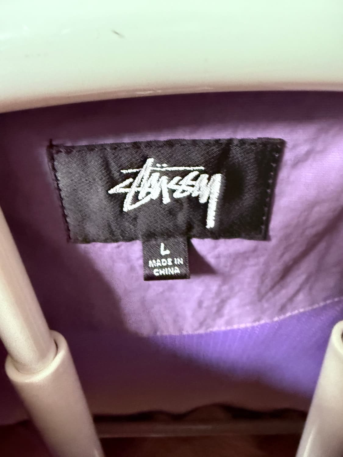 스투시 웨이브 다이 비치 쉘 자켓 그레이프 상품이미지3