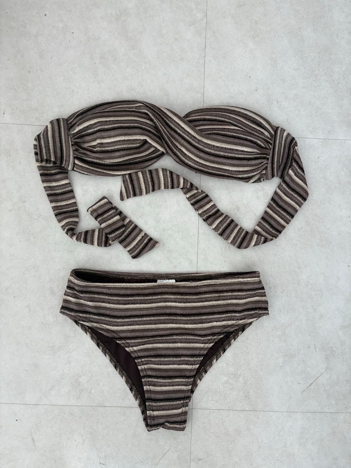 어스지구 Indie twist bikini (Brown) 상품이미지2