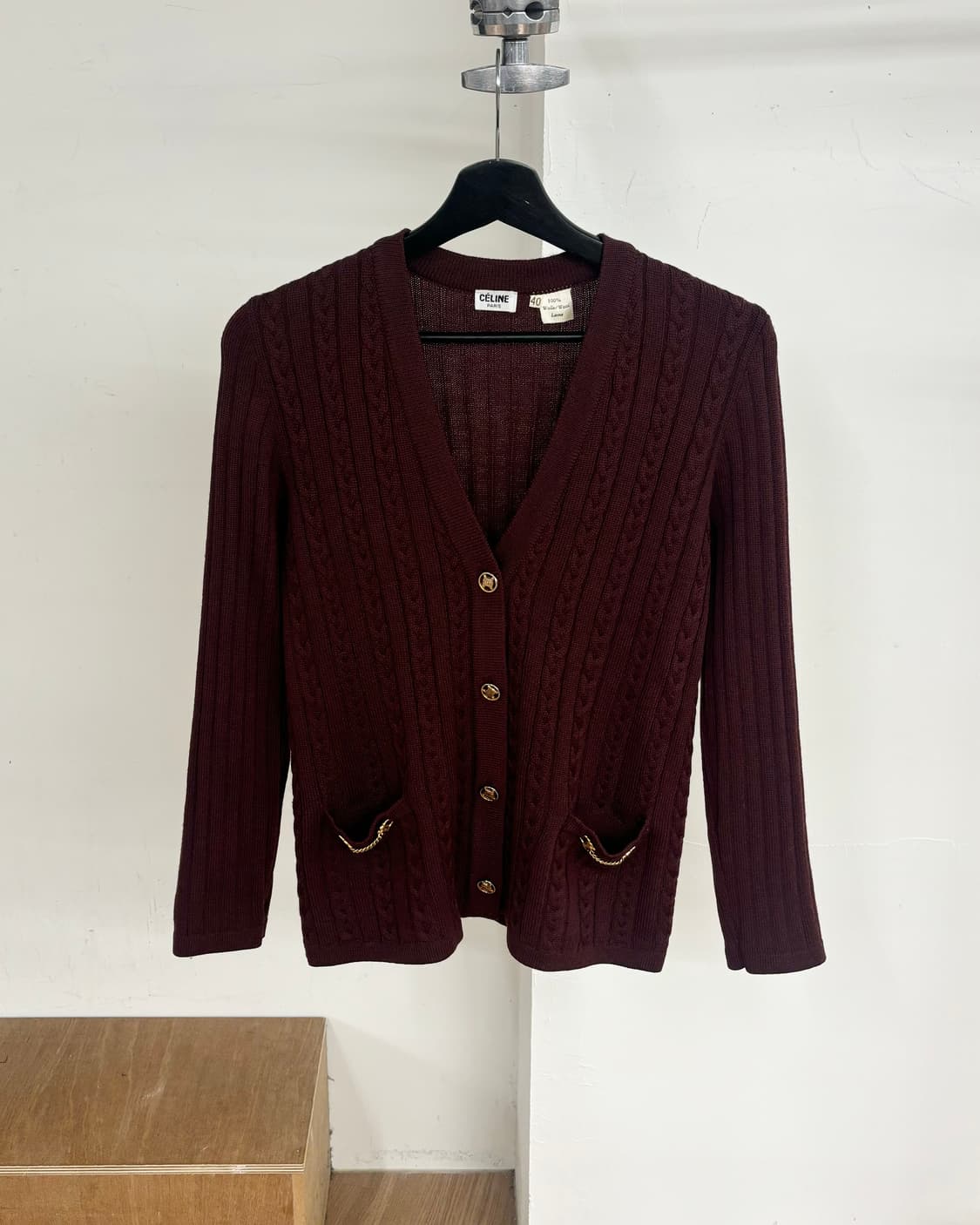 셀린느 케이블 니트 가디건 상품이미지1