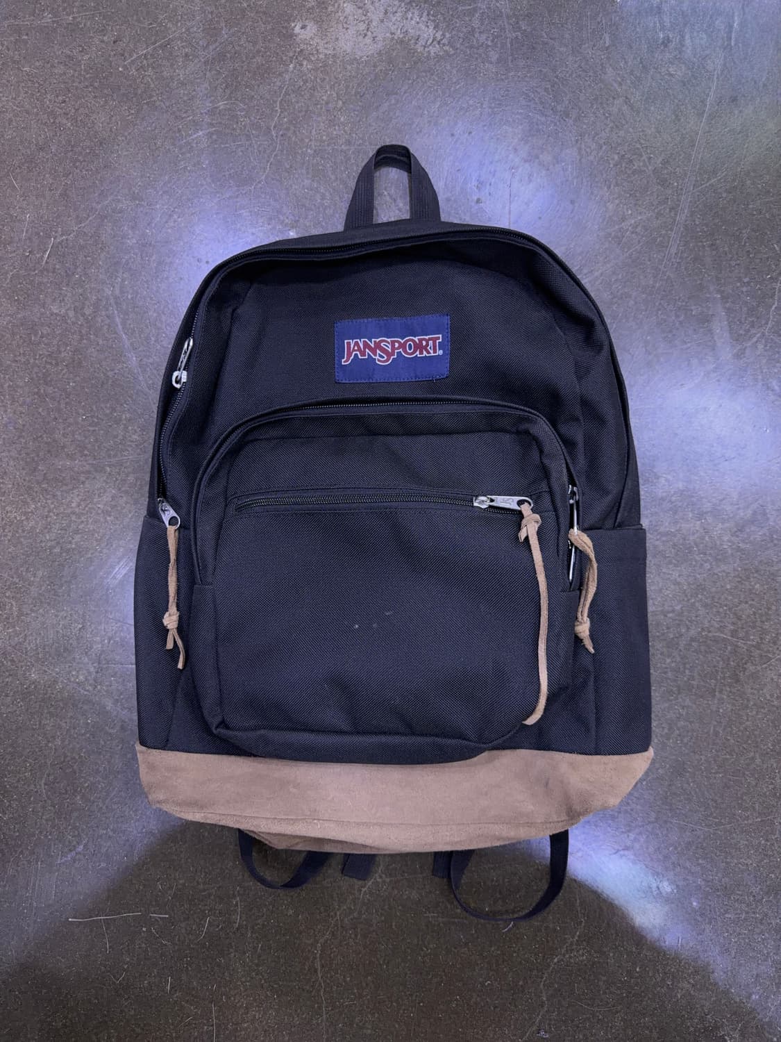 잔스포츠 라이트 스웨이드 블랙 캐쥬얼 백팩 상품이미지1