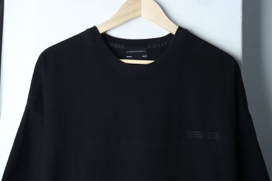 (L-2XL) 메종미네드 반팔 티셔츠 오버핏 블랙 스트릿-H31710 상품이미지3