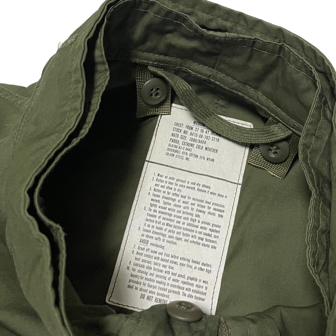 US ARMY Original M65 Fishtale Parka 상품이미지5