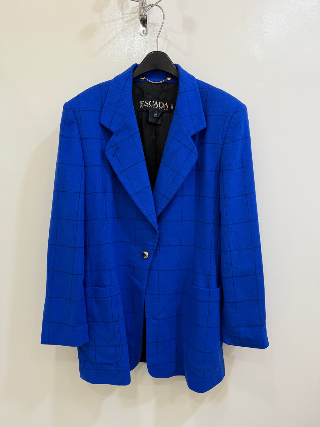 에스까다 체크 모 자켓 정품 상품이미지1