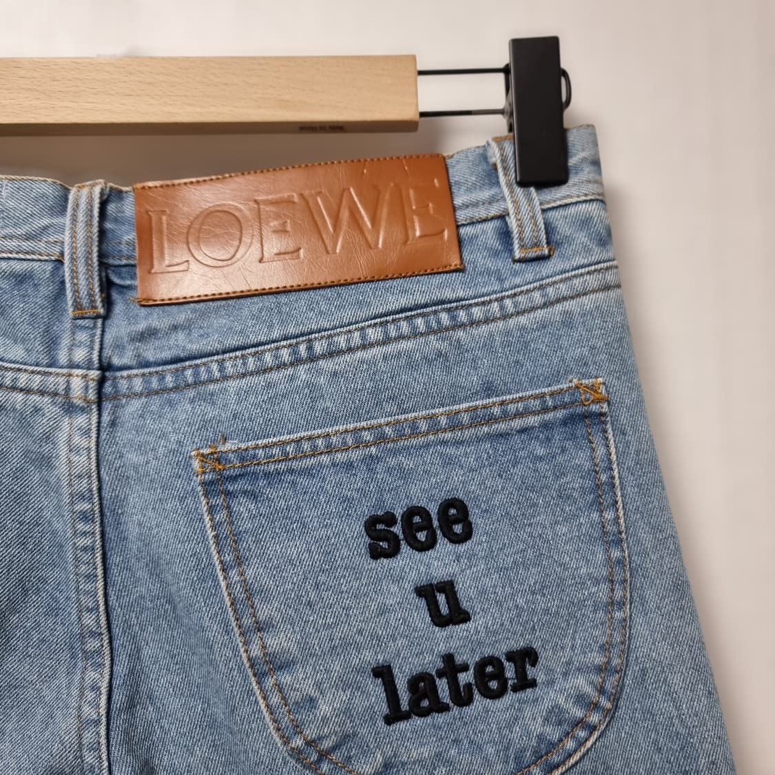 로에베 9부 롤업 청바지 38 상품이미지6