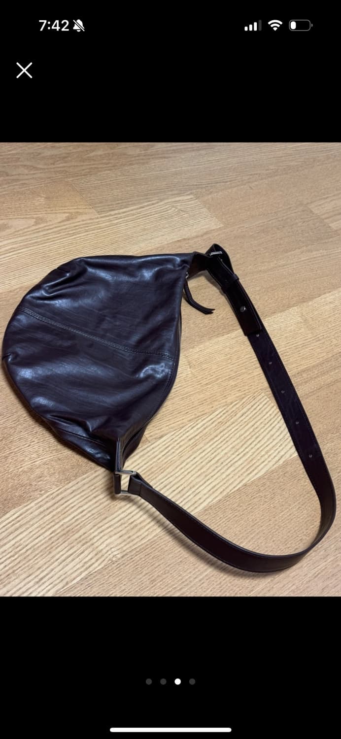 르메르 범백 스타일 다크브라운 크로스백 상품이미지2