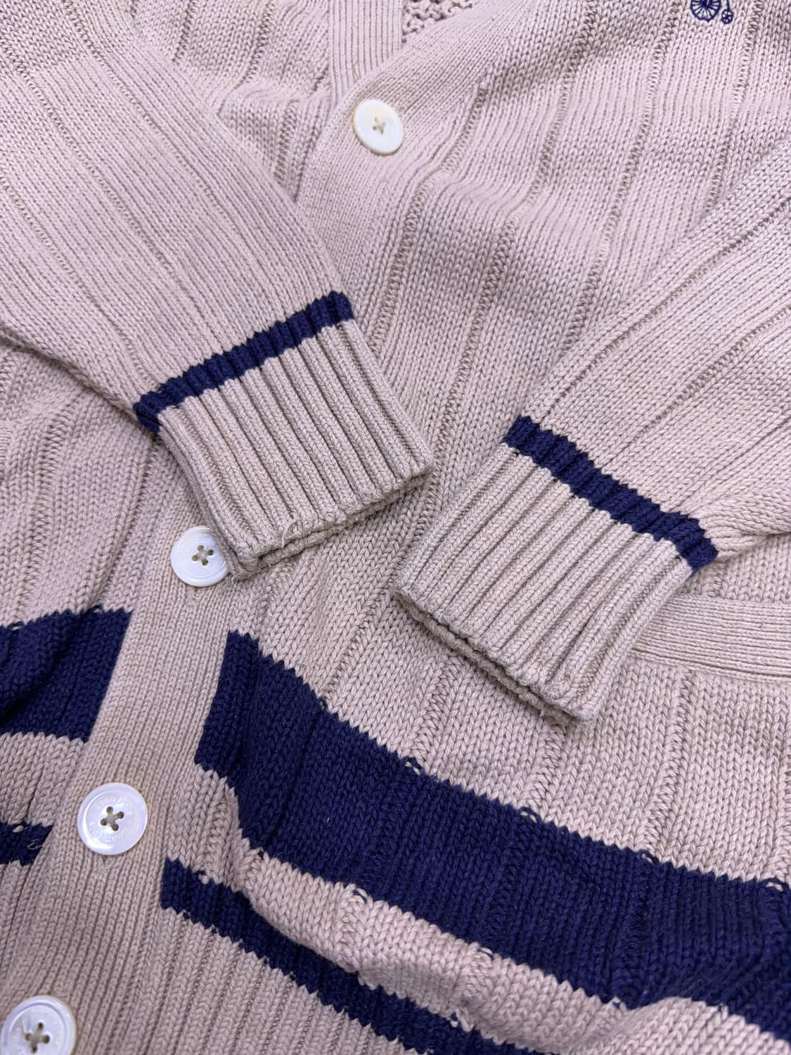 빈폴 골지 V넥 앵커 포인트 가디건 90 상품이미지7