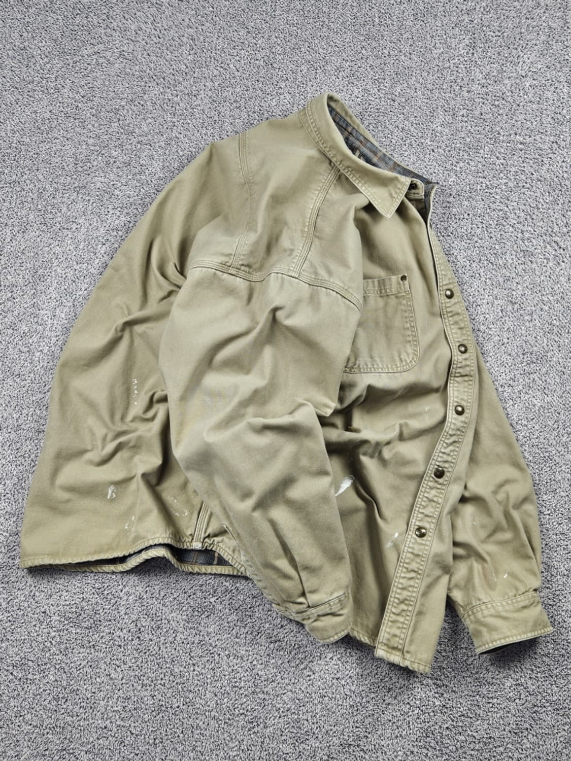 칼하트 플란넬 캔버스 헤비 워크 셔츠 자켓 ( XL ) / 10536 상품이미지4