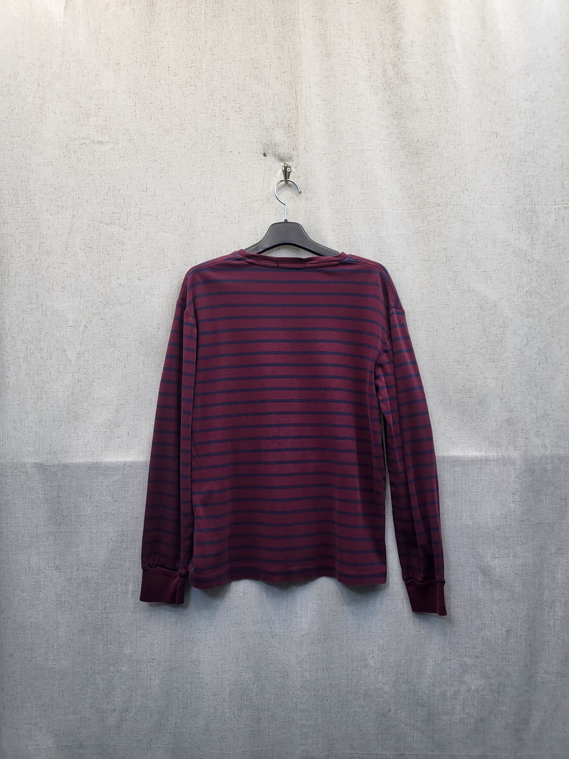 폴로 랄프로렌 스트라이프 긴팔티 버건디 상품이미지2