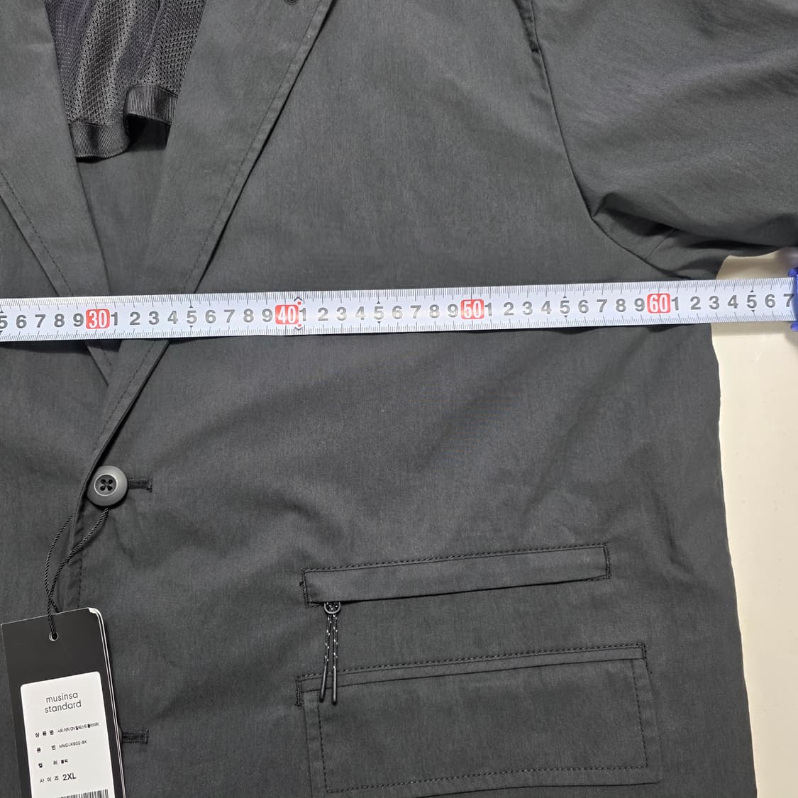 0792 무신사 스탠다드 시티 레저 cn 릴렉스드 블레이저 2XL 상품이미지3