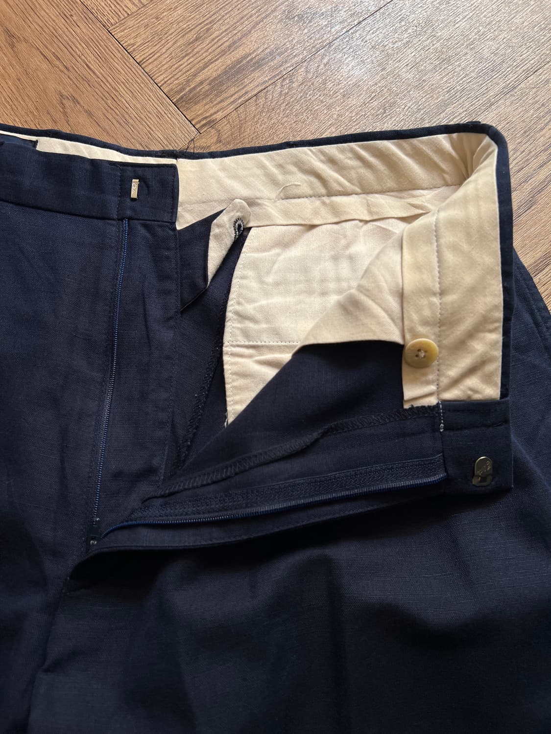 [34]폴로 랄프로렌 네이비 코튼 린넨 치노 팬츠 상품이미지3