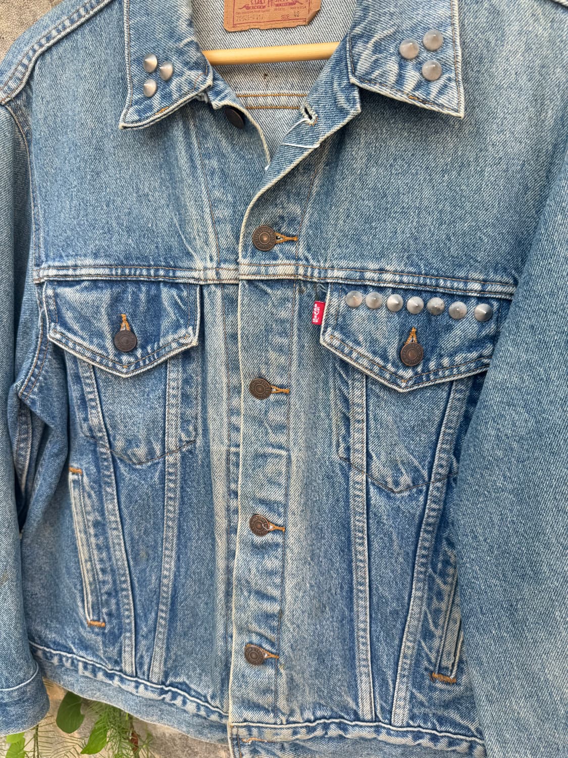 80s levis 리바이스 3rd 커스텀 usa 데님 트러커 자켓 상품이미지3