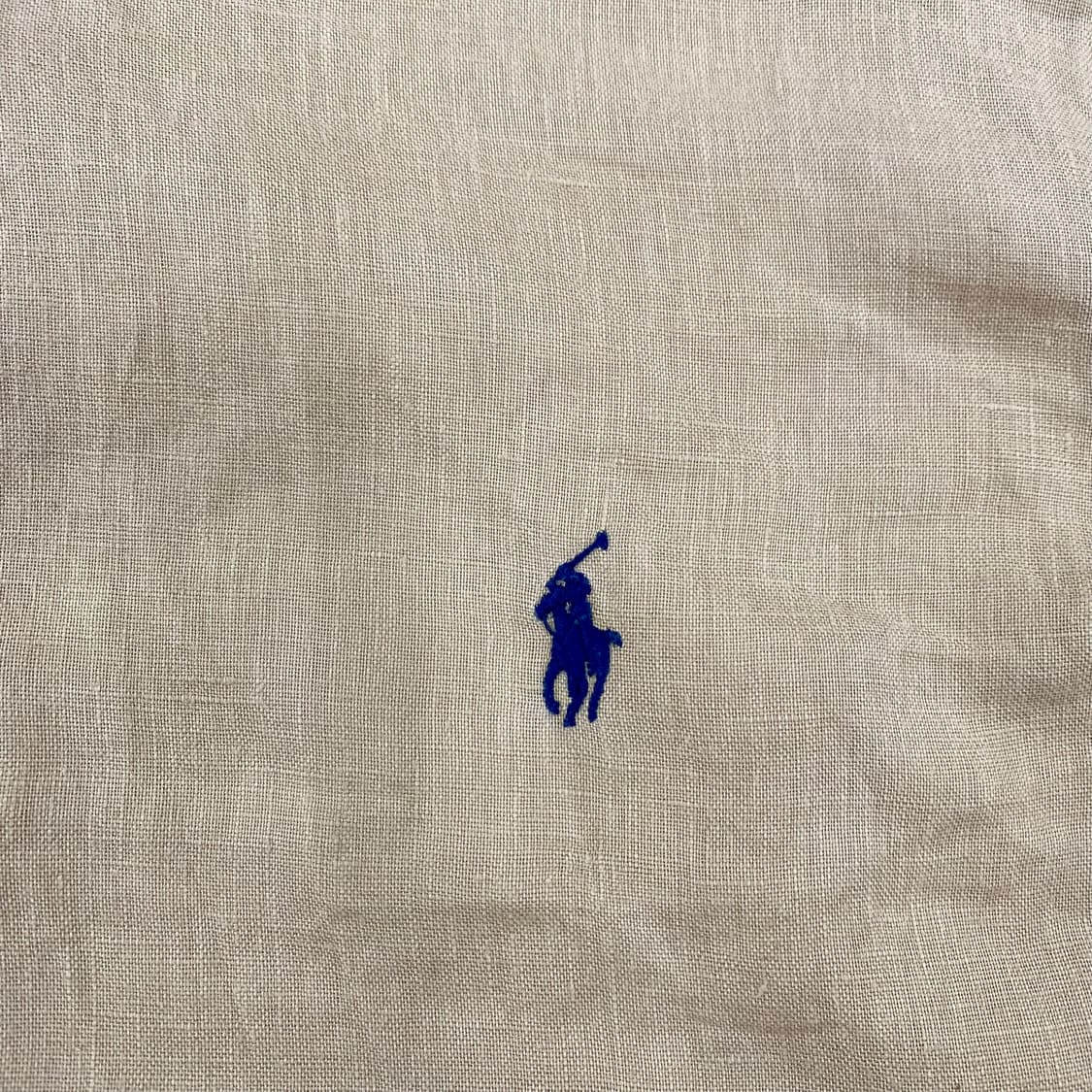 폴로 신형 베이지 린넨 미니멀 셔츠 (100) 상품이미지2