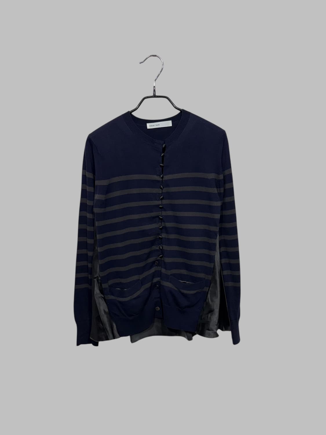 SACAI LUCK stripe cardigan navy 2  상품이미지1