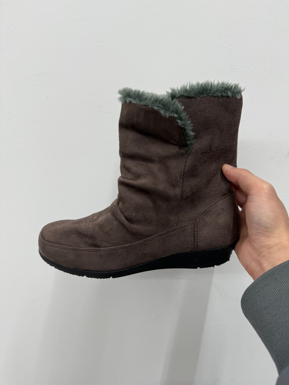 JPN 스웨이드 링클 부츠 상품이미지1