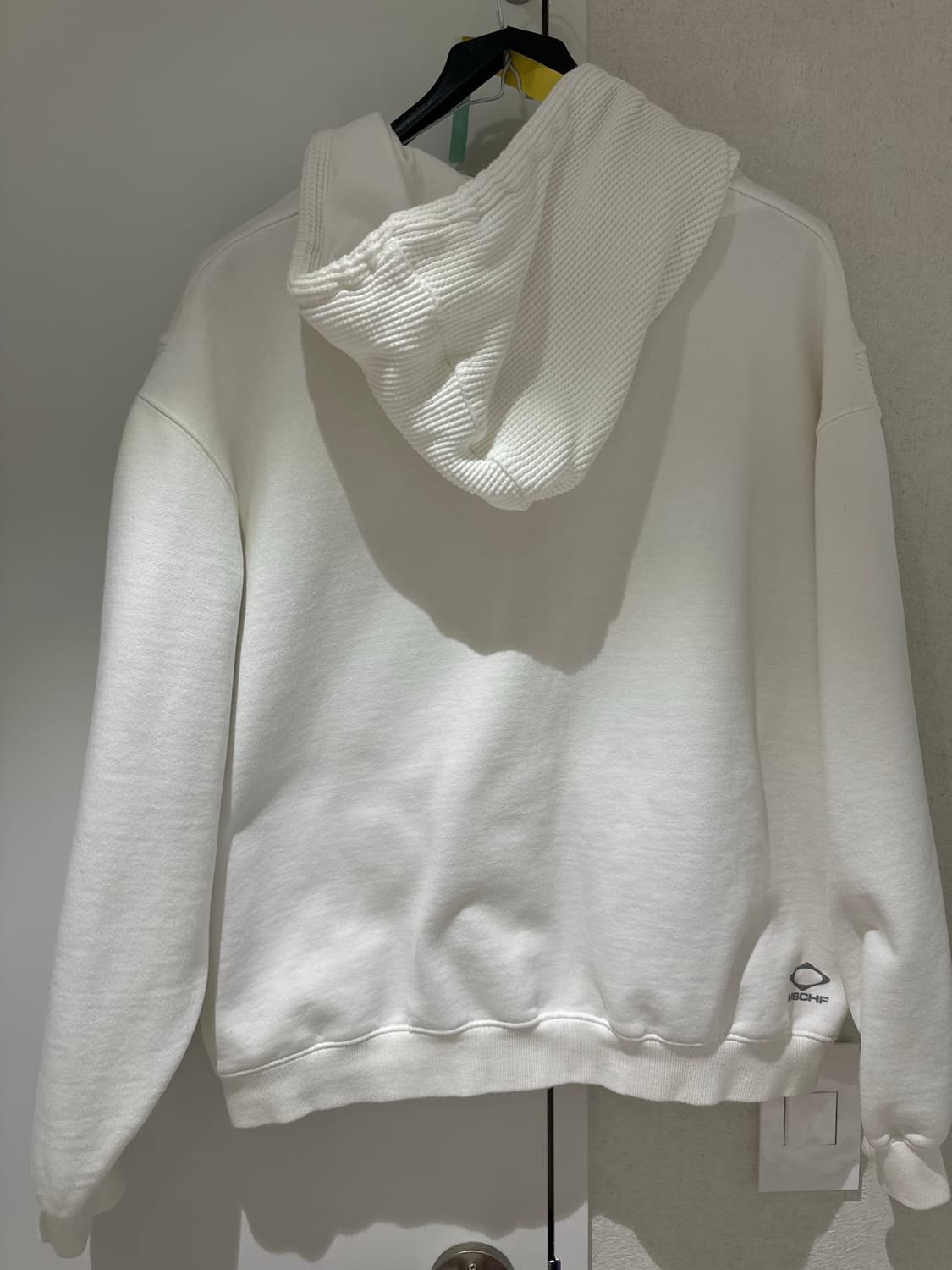 미스치프 패널드 와플 후드집업 화이트 라지 상품이미지8