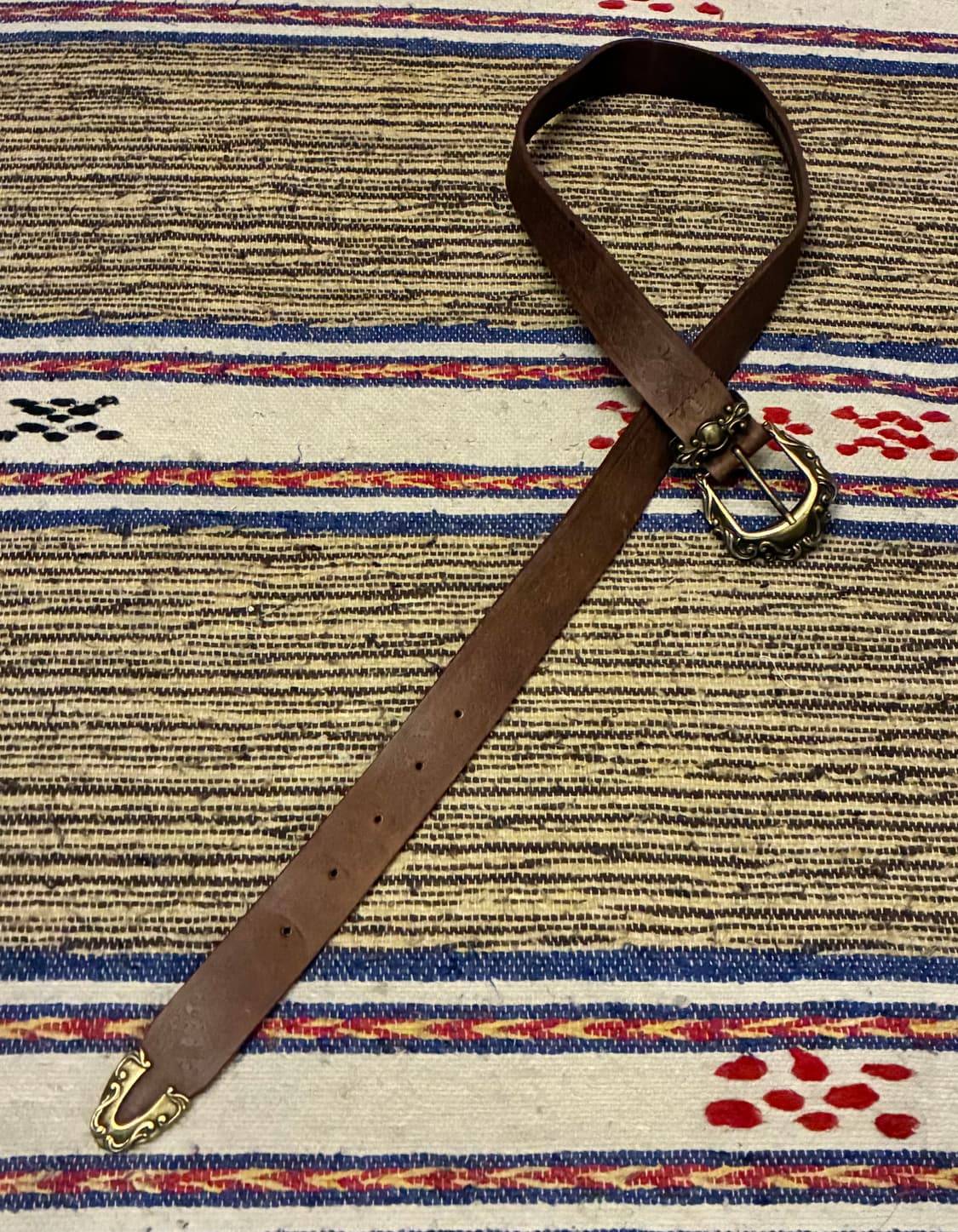 (27~30)90s CANADA 리얼 베지터블 레더 빈티지 웨스턴벨트 상품이미지10