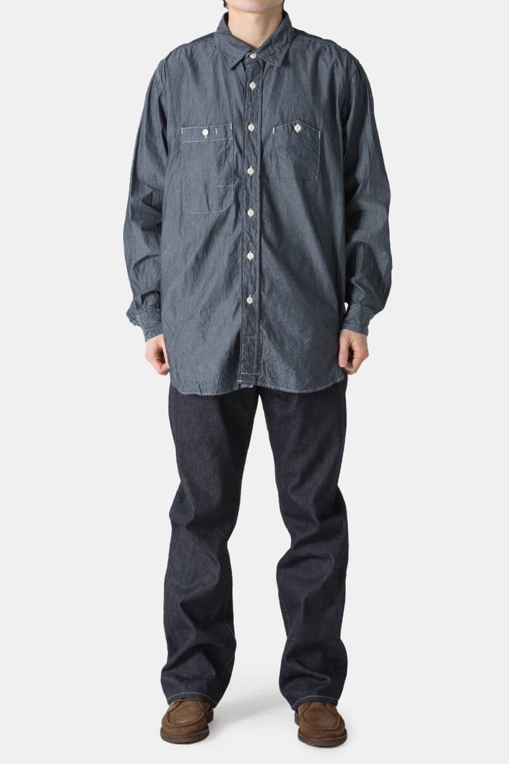 엔지니어드가먼츠 샴브레이셔츠 L 상품이미지1