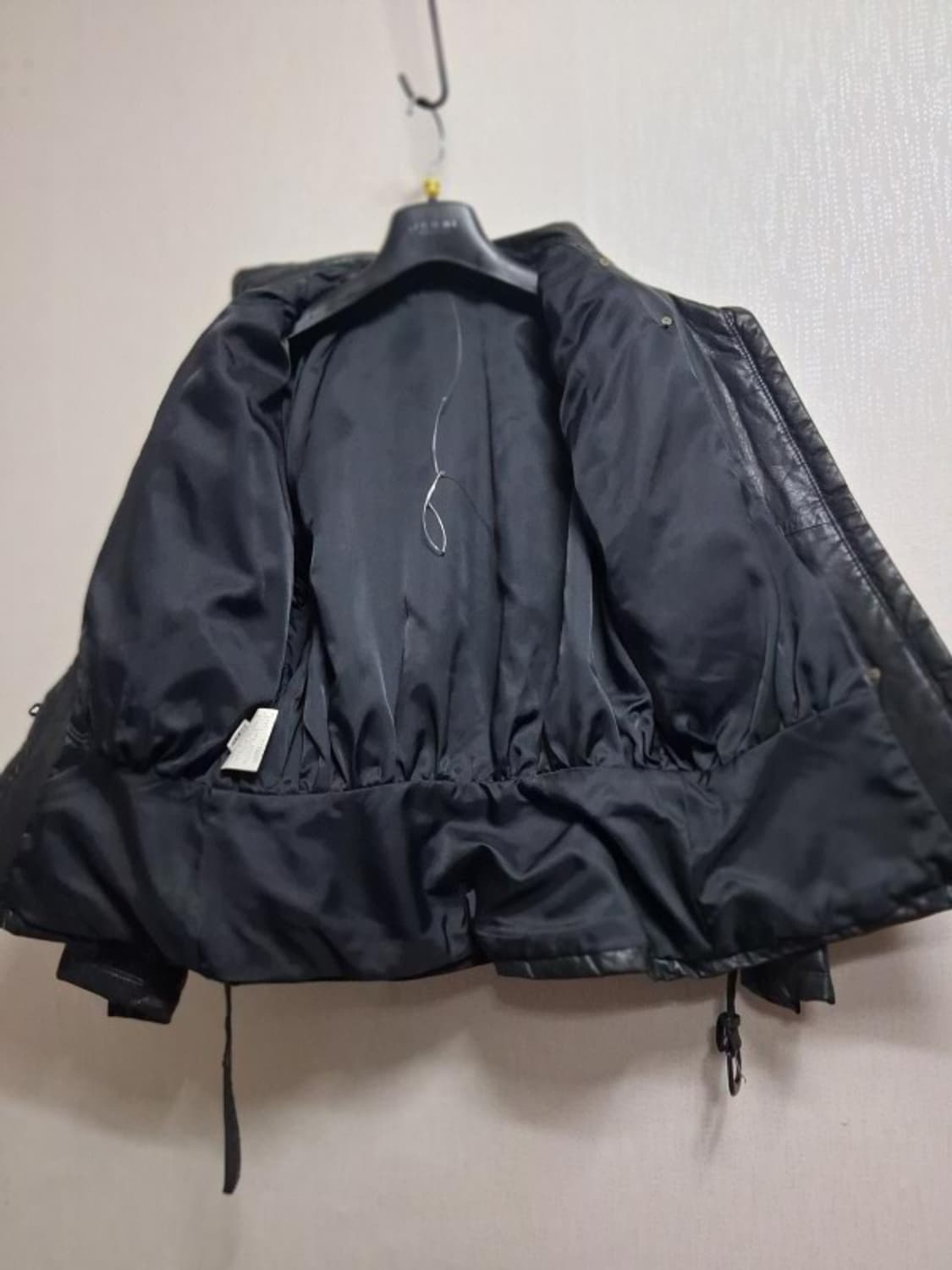 일본빈티지 짙은비둘기그레이 레트로가죽쟈켓 소가죽 여성5566까지
 상품이미지4