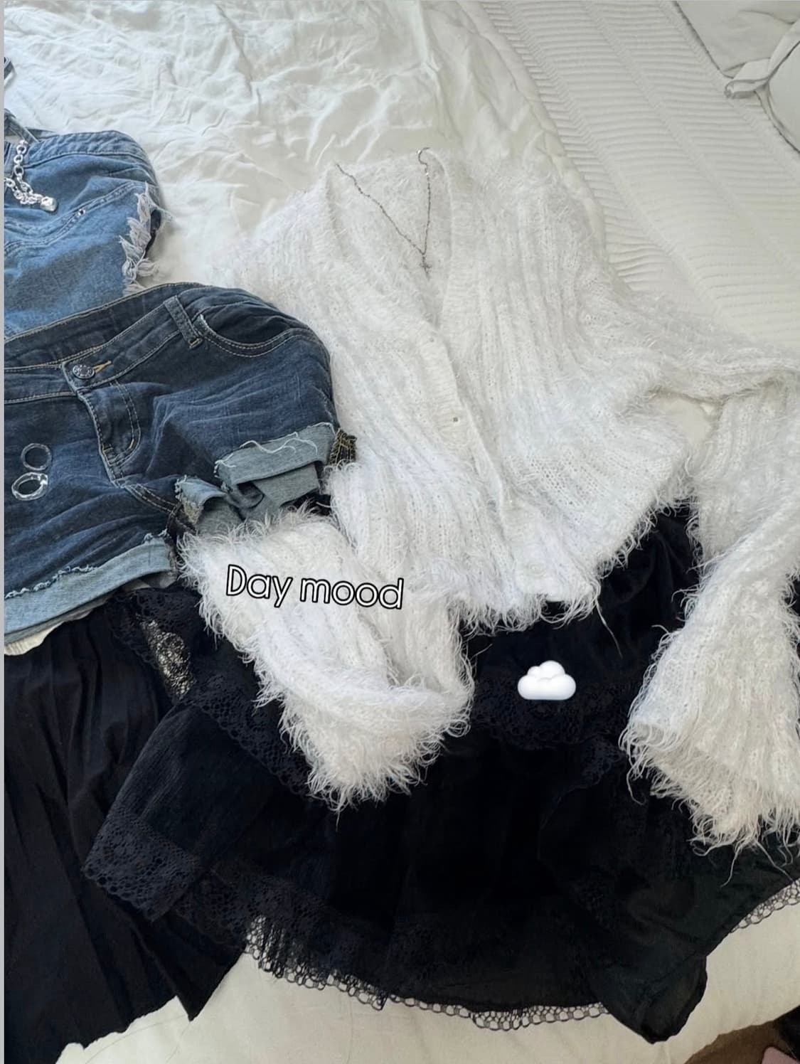 보송 헤어리 화이트 가디건 🤍 상품이미지2