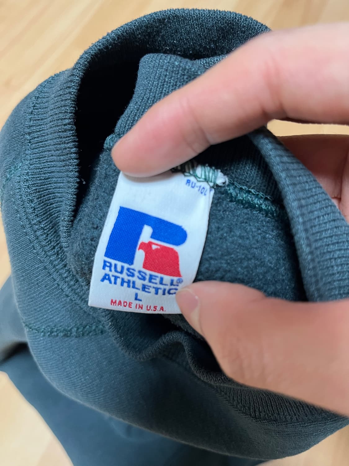 러셀 애슬레틱 90s 빈티지 스웻셔츠 다크그린 상품이미지3