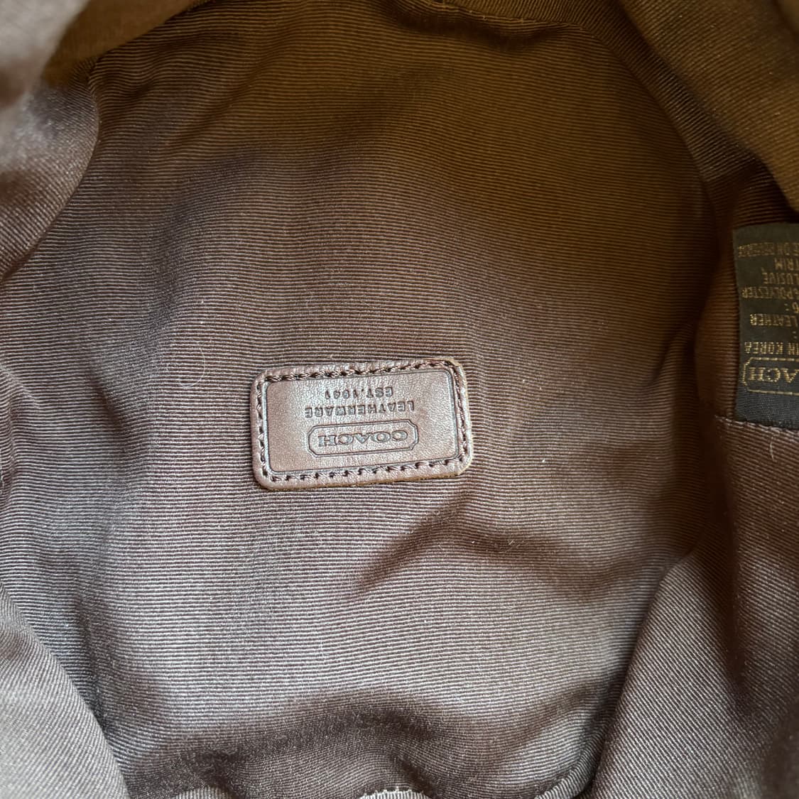 코치 리얼레더 딥 브리운 버킷햇  상품이미지7