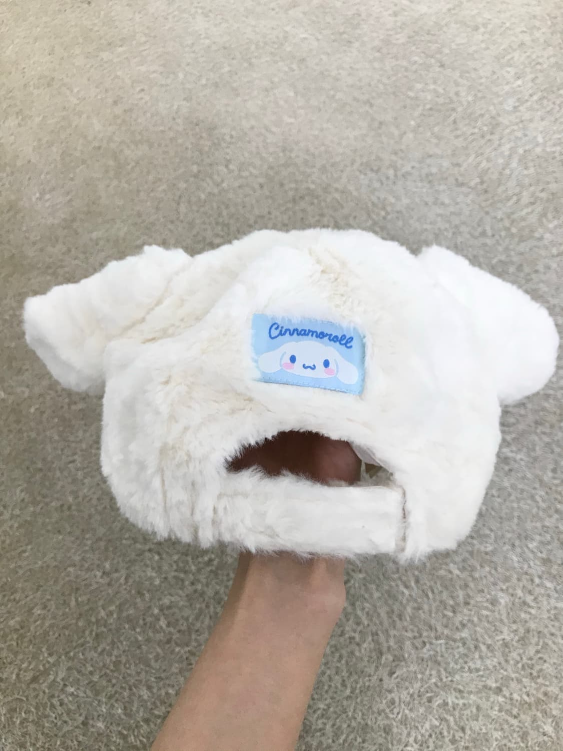 산리오 시나모롤 오네갸루 퍼 캡모자 상품이미지4