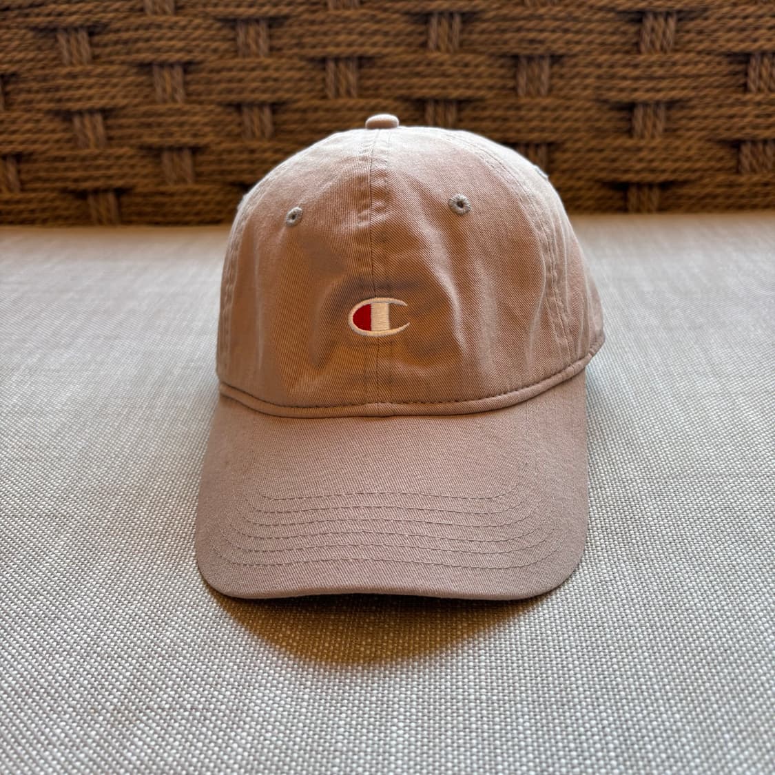 챔피온 c로고 코튼트윌 베이지 볼캡 (남녀공용) 상품이미지2
