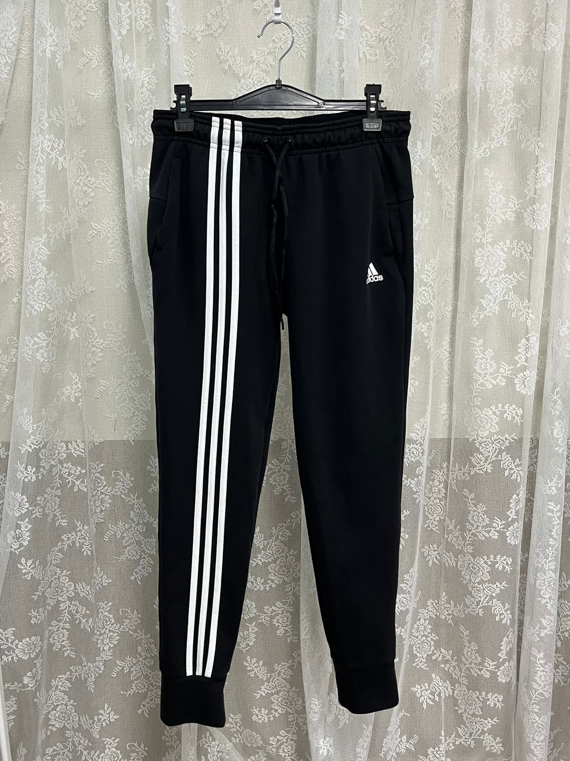 S) 아디다스 3S 트랙 팬츠 블랙 상품이미지1