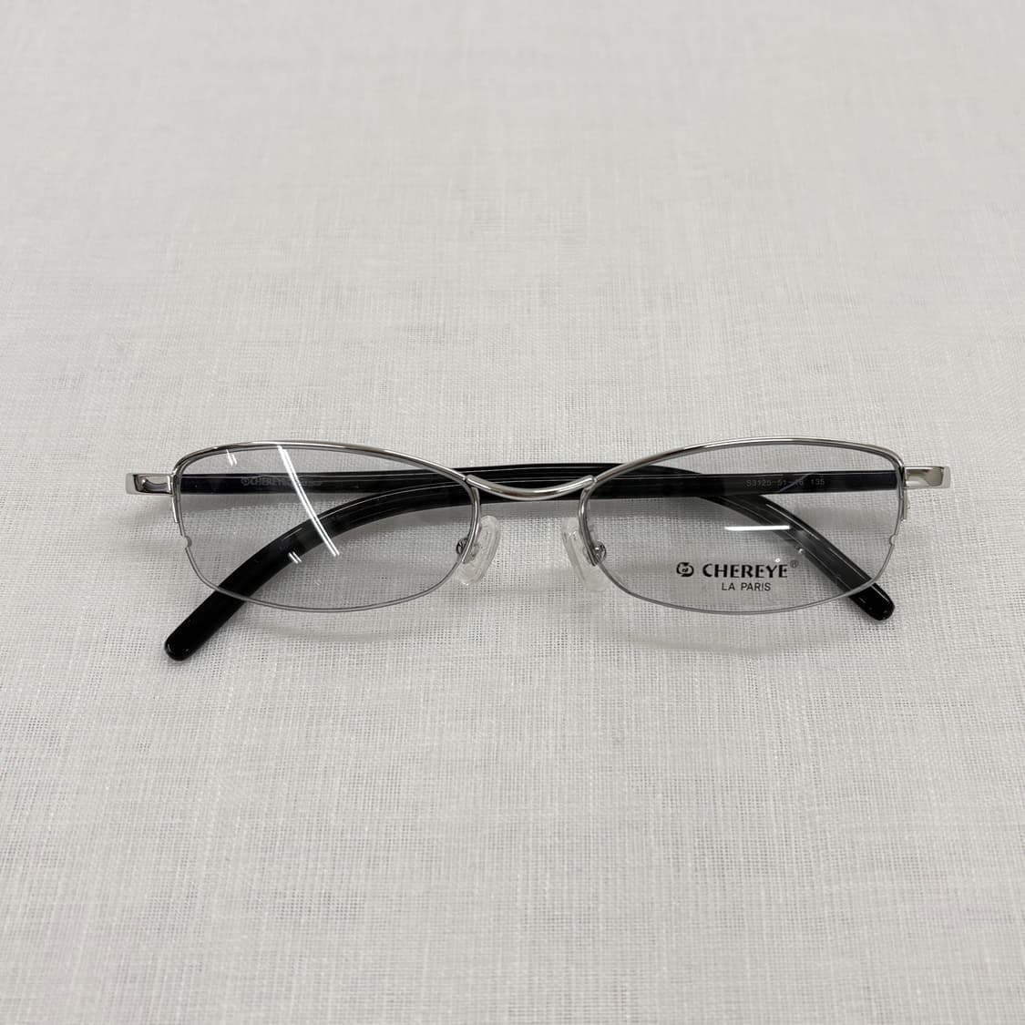 CHEREYE 실버 틴트 반무테 빈티지안경 상품이미지6