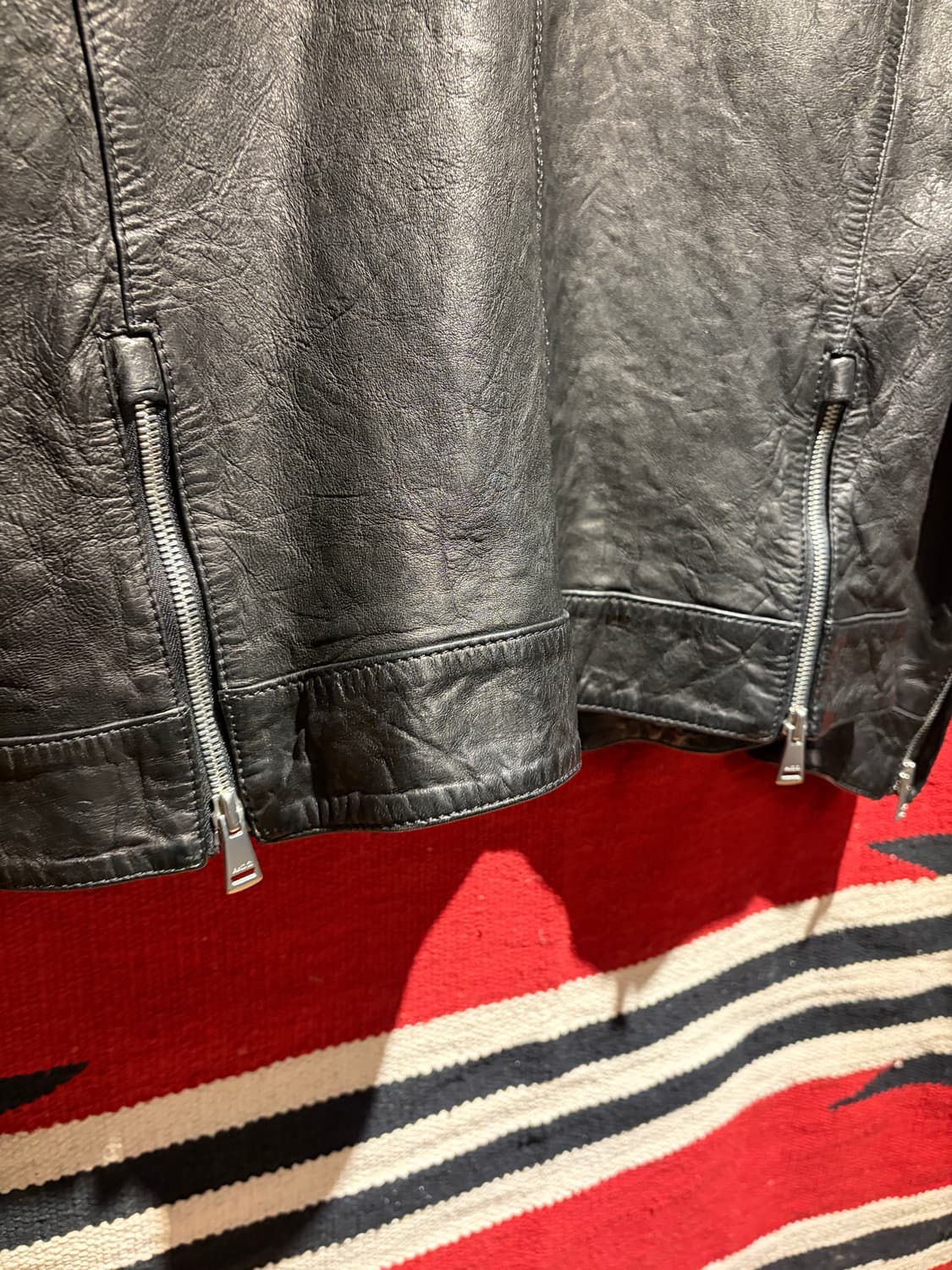 Single sheep skin biker jacket / 양가죽 바이커 상품이미지6