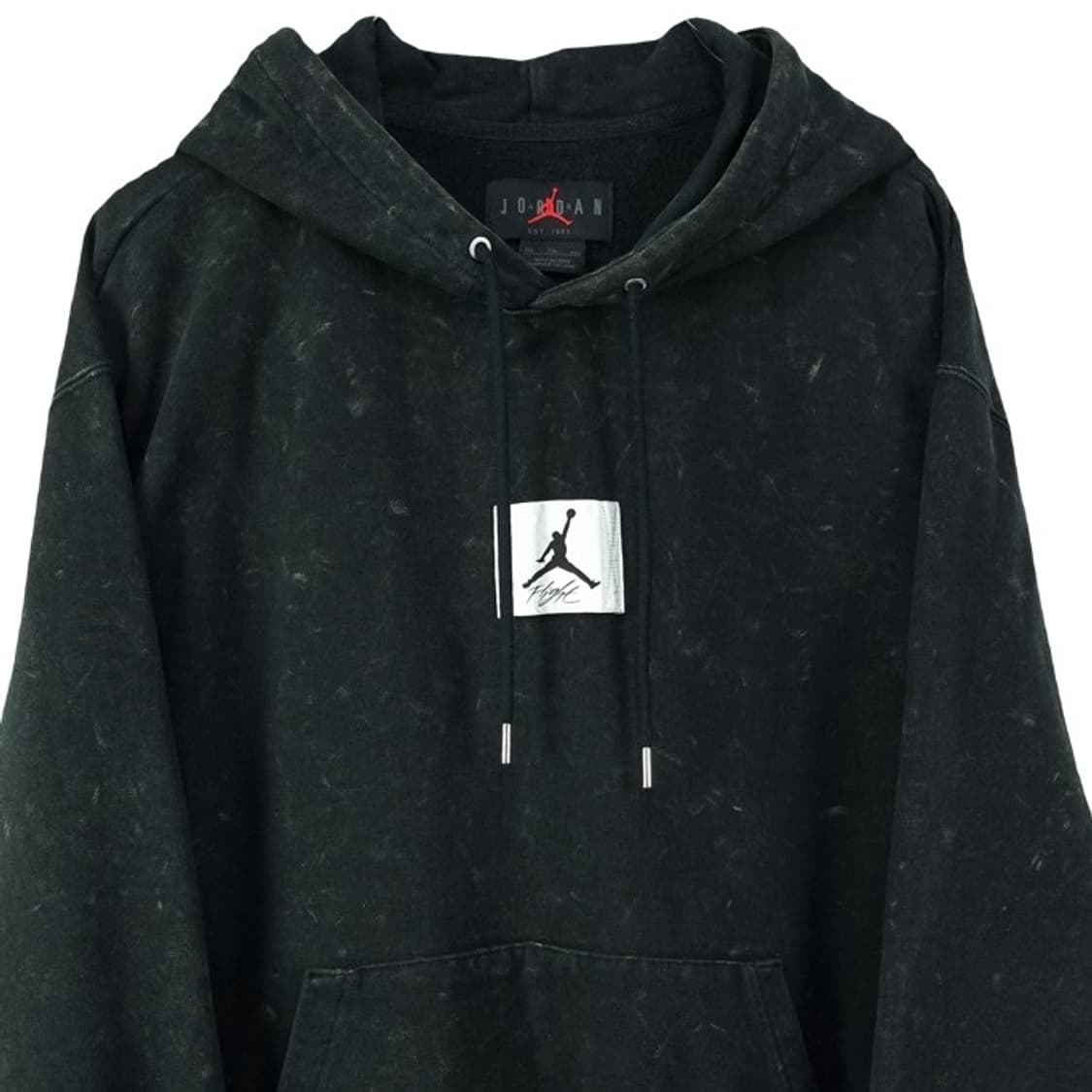 [나이키 조던] 로고 패치 오버핏 후드티 블랙 M19962 상품이미지4