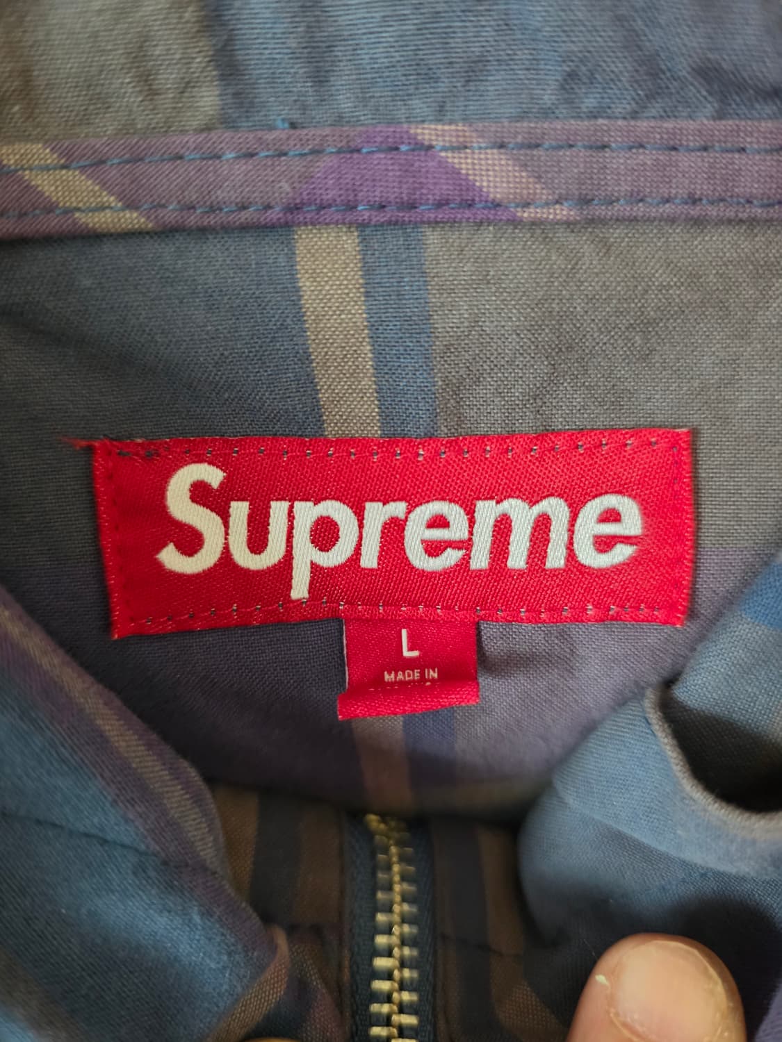 슈프림 코튼 유틸리티 아노락 플레이드 상품이미지3