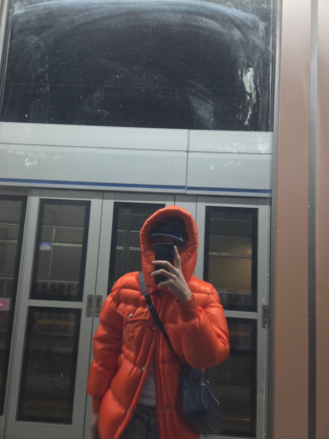 몽클레어 몽클레르 라멘틴 쇼트 다운 자켓 패딩 오렌지 사이즈 1 상품이미지3