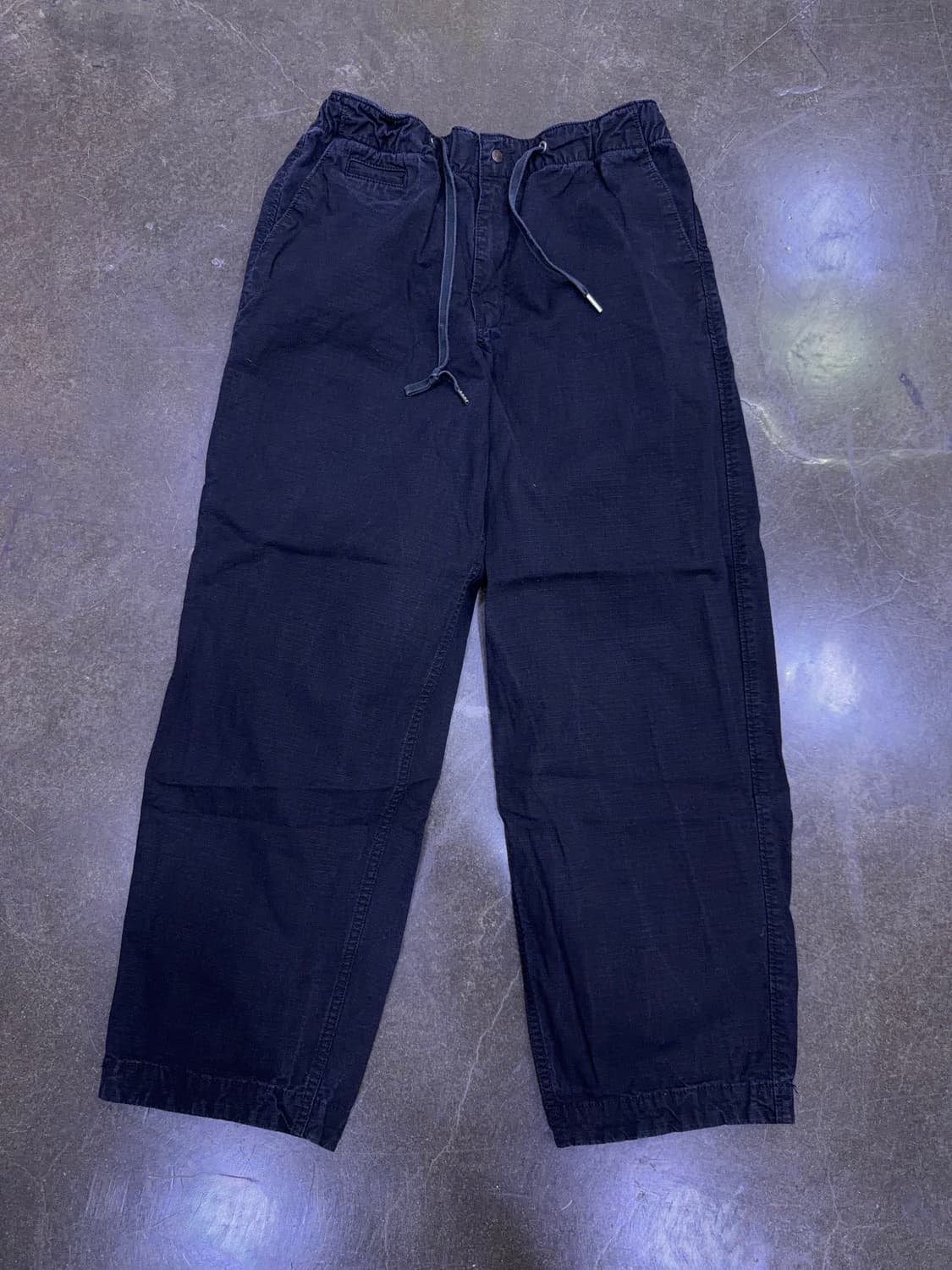 아웃스탠딩 립스탑 스트링 팬츠 블랙 S 상품이미지1