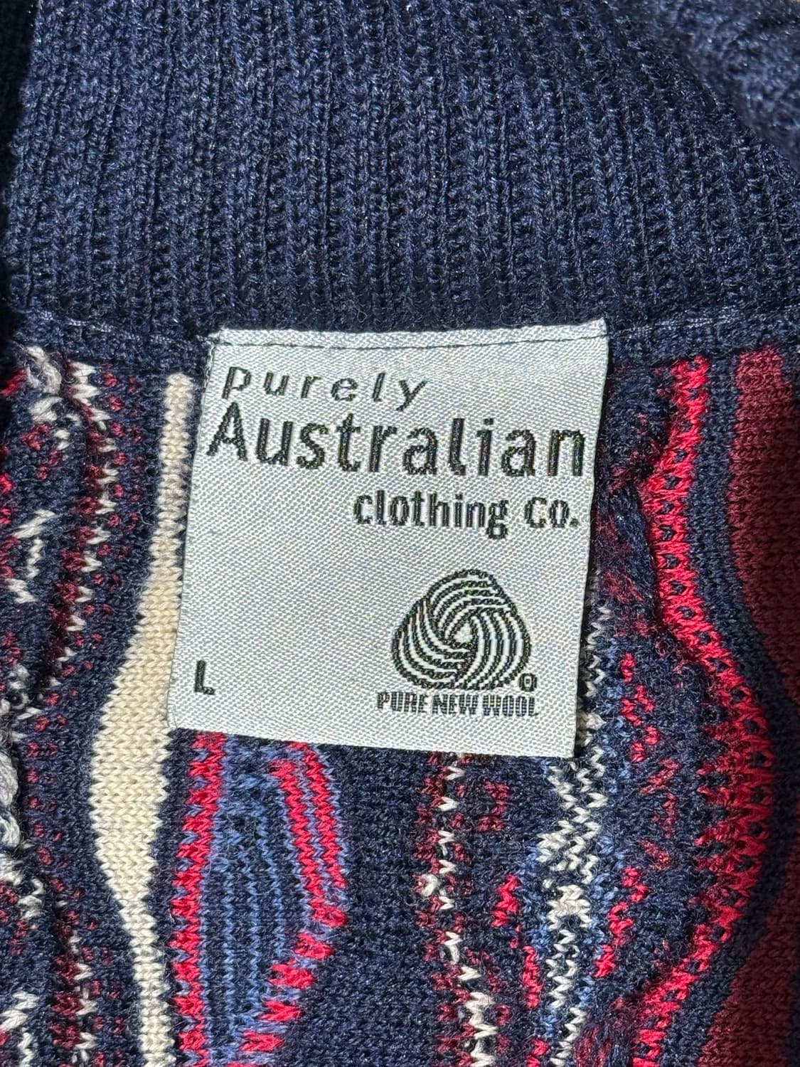 퓨얼리 오스트레일리안 멀티컬러 케이블 니트 집업 상품이미지7