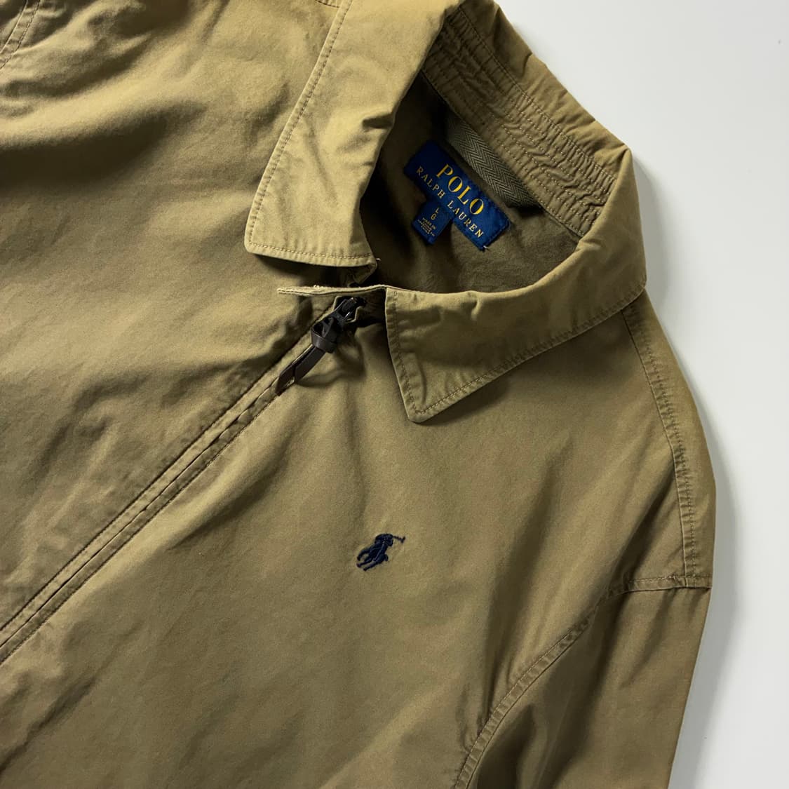 Polo  폴로 랄프로렌 자수 코튼 베이지 블루종 자켓  상품이미지3